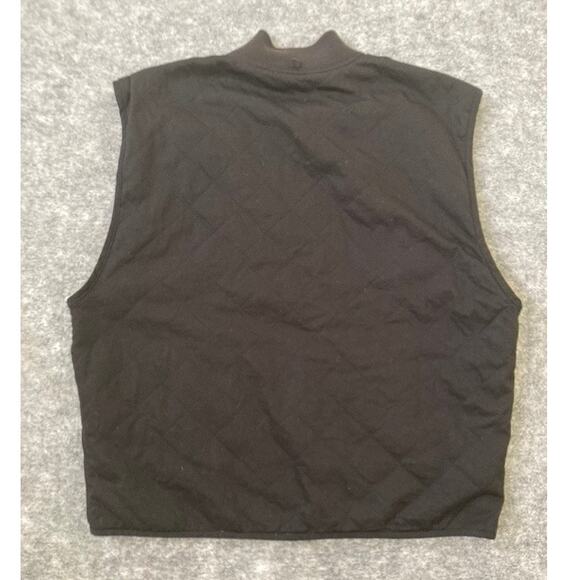 Marlboro Vest Mens Large Plaid Black Reversible Zip Up Country Store Western - Picture 8 of 9